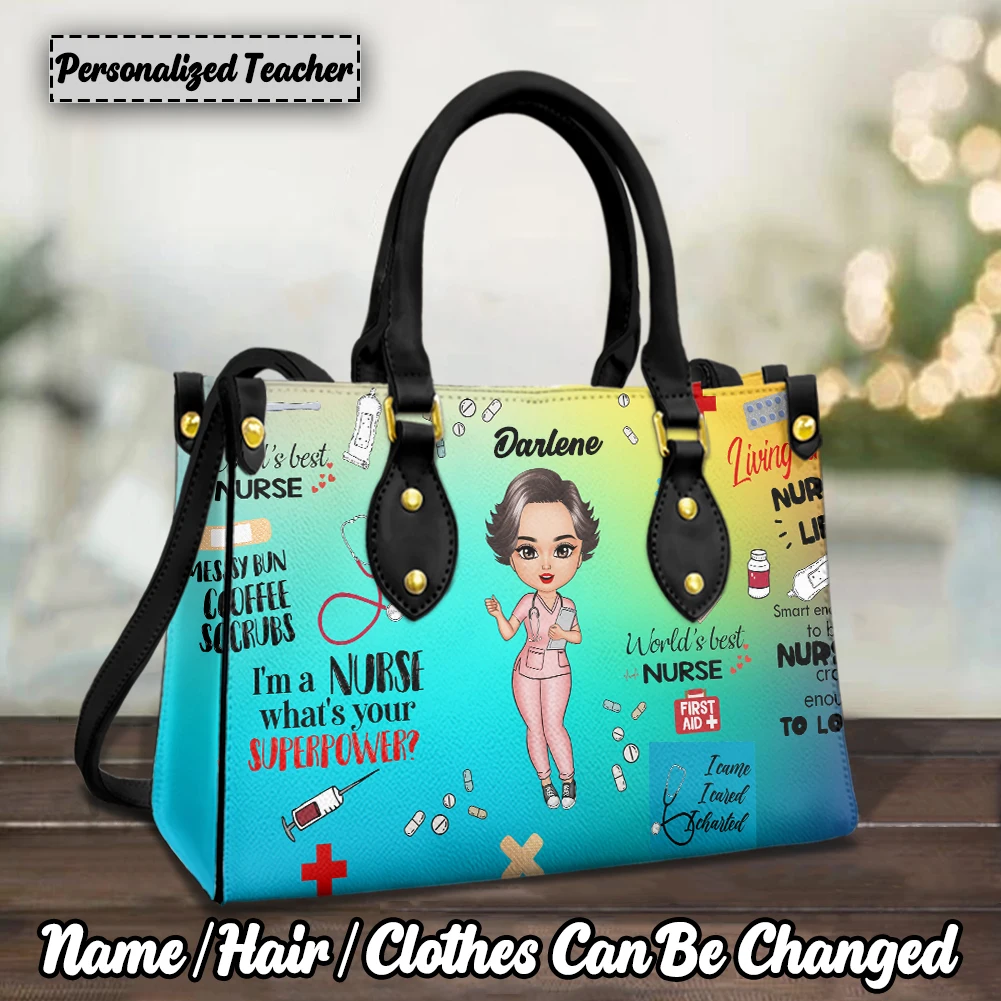 Women Handbags Customized Nurse Appearance Casual Shoulder Bags Top-handle Totes Crossbody Bags for Ladies Gifts Bolsa Feminina