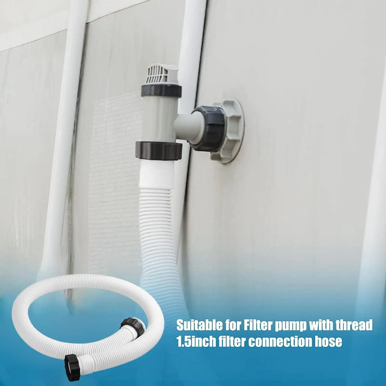 Pool Sand Filter Pump Hose-11535 Interconnecting Hose Replacement For Sand Filter Pumps & Saltwater Systems 40/150cm