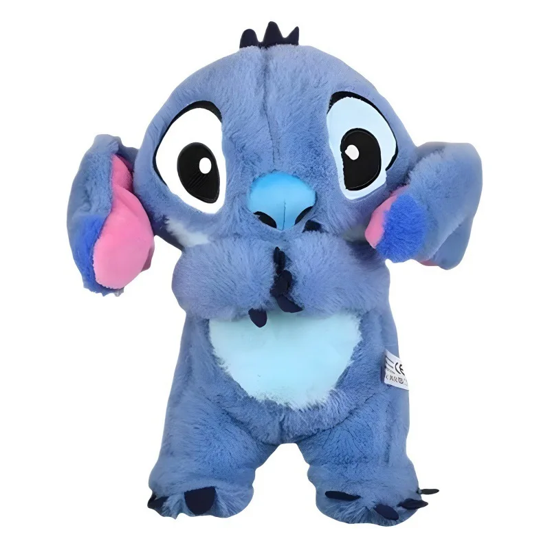 Disney Stitch Anime Plush Toy Breathing & Glowing with Music Children's Companion Soothing Sound & Light Doll plush toy