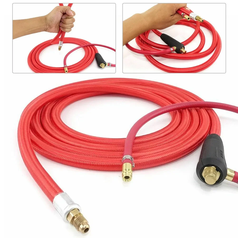 WP9 WP17 TIG Welding Torch Cable Hose 300CM Argon Air Cooled Soft Flexible 8mm Quick Connector Semi Auto TIG Welding Machine 2