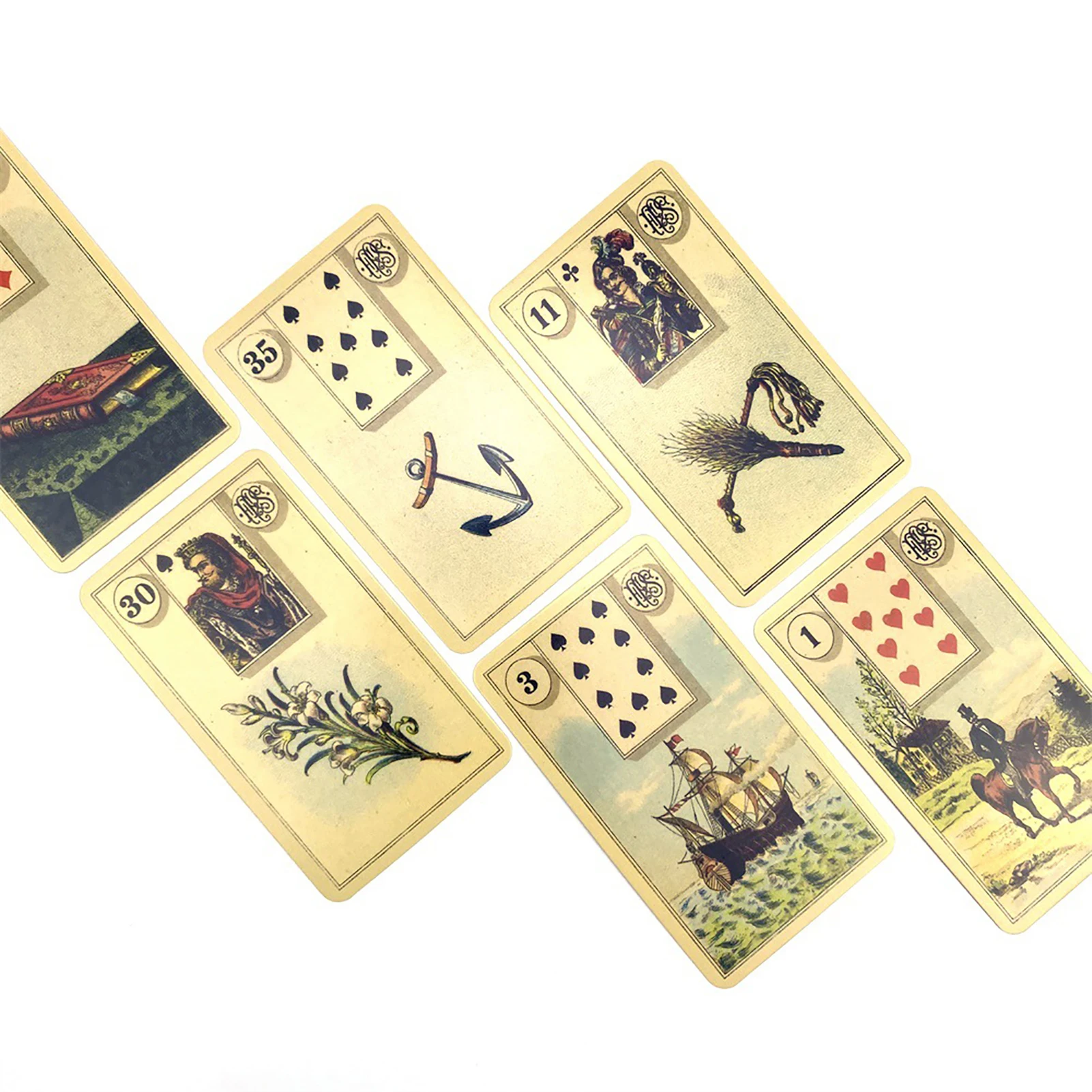 Grand Tableau Lenormand Oracle Card Occult Tarot Card With Paper Instruction Manual English Version Divination Fate Board Games 3
