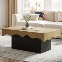 Tribesigns Farmhouse Coffee Tables for Living Room, 45 Inch Rectangular Rustic Classic Cocktail Table, Wooden One Style Fits All 1