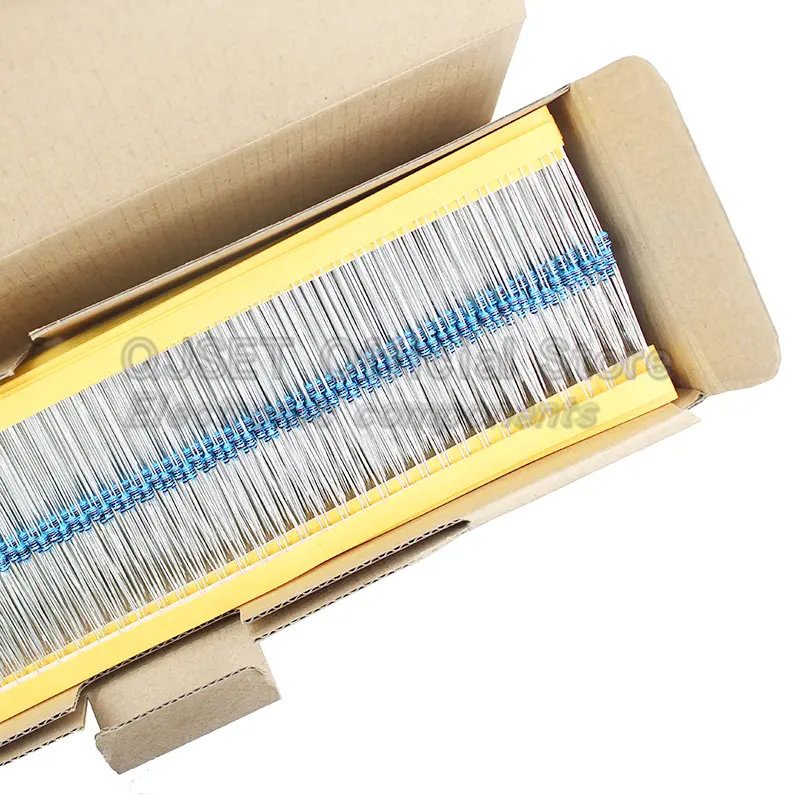100pcs 1/6W Metal Film Resistors 1/8W 1% 0.125W 10 100 200 220 330 470 Ohm 4.7K 1K 2.2K 10K 47K 200k 220k 510k 100k 470K 1M Ohms - Image 6