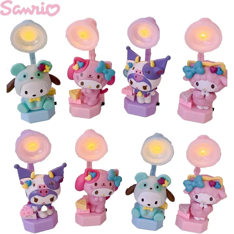 

Sanrio Kuromi My Melody Desktop Decorative Ornaments Cute Pachacco Dormitory Atmosphere Night Light Halloween Christmas Gift