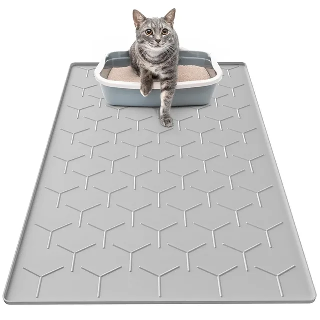 Fashion Explosion, Silicone Pet Pad Wear-resistant and Scratch-resistant Pet Placemat Easy To Clean Cat Litter Pad 2