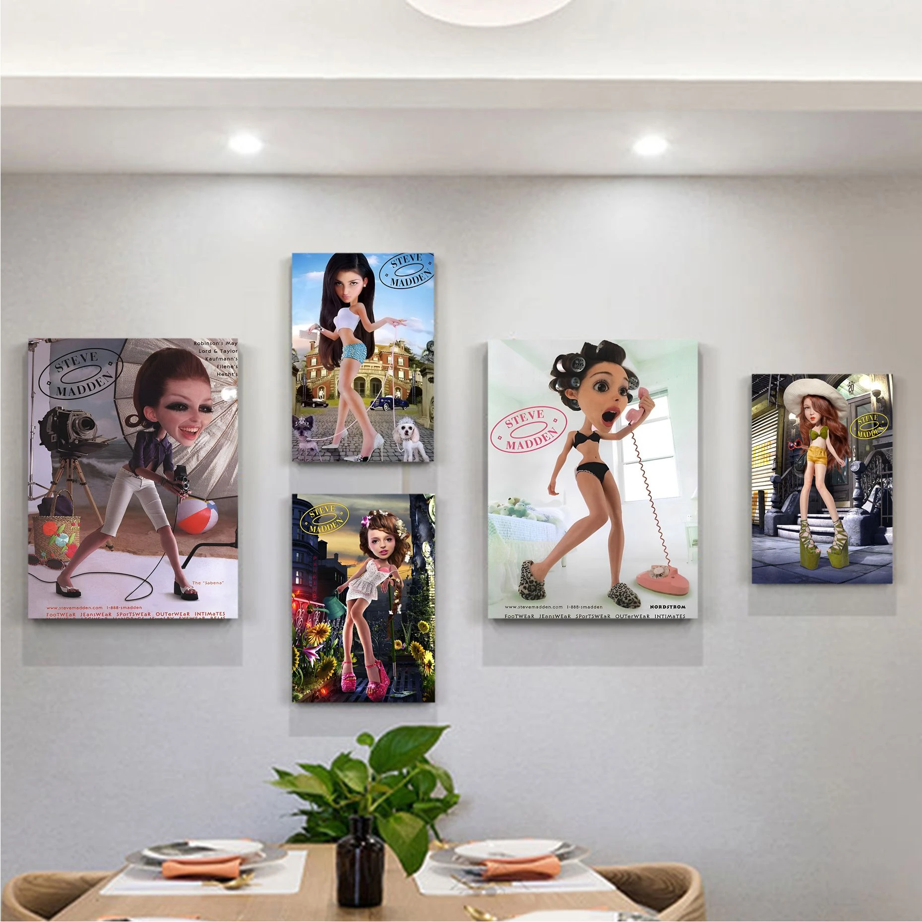 Arco iris Burlas móvil Carteles de Anime de Steve Madden de los 90, pegatinas de pared de lujo  adhesivas para decoración de Bar y sala de estar, pegatinas artísticas de  pared| | - AliExpress