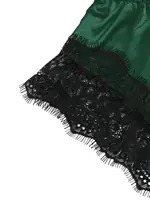 Ensemble pyjama Sexy en dentelle pour femmes, 2 pièces, Bralette transparente, haut et short, vêtements de nuit respirants, grande taille, Lingerie d'été 5