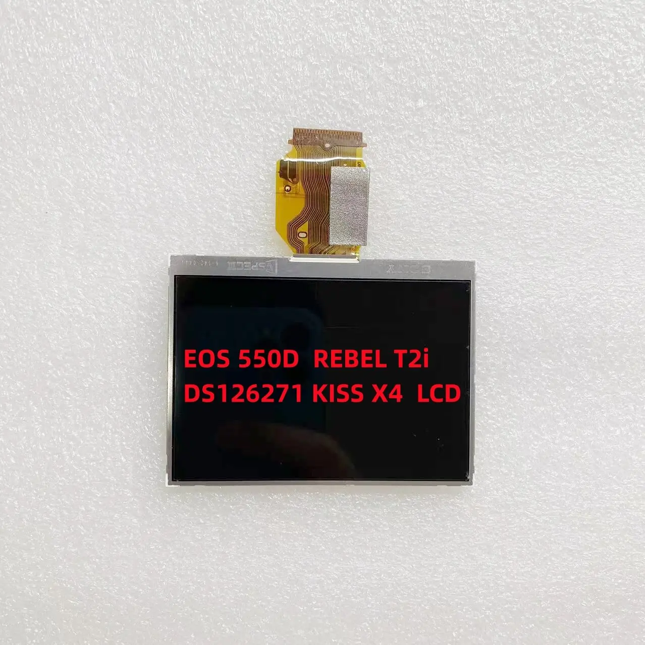 백라이트가 있는 캐논 EOS 550D /REBEL T2i /DS126271 KISS X4 SLR용 새 LCD 디스플레이 화면