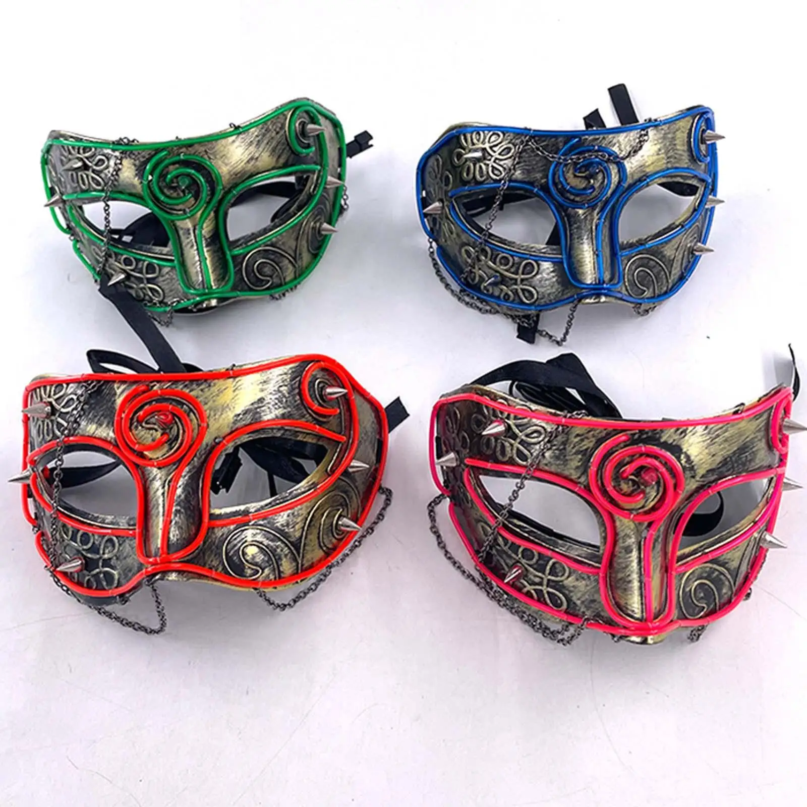 

Masquerade Mask with Elastic Strap Eye Mask Costume Accessories Cosplay for Festival Roles Play Dress up Night Club Christmas