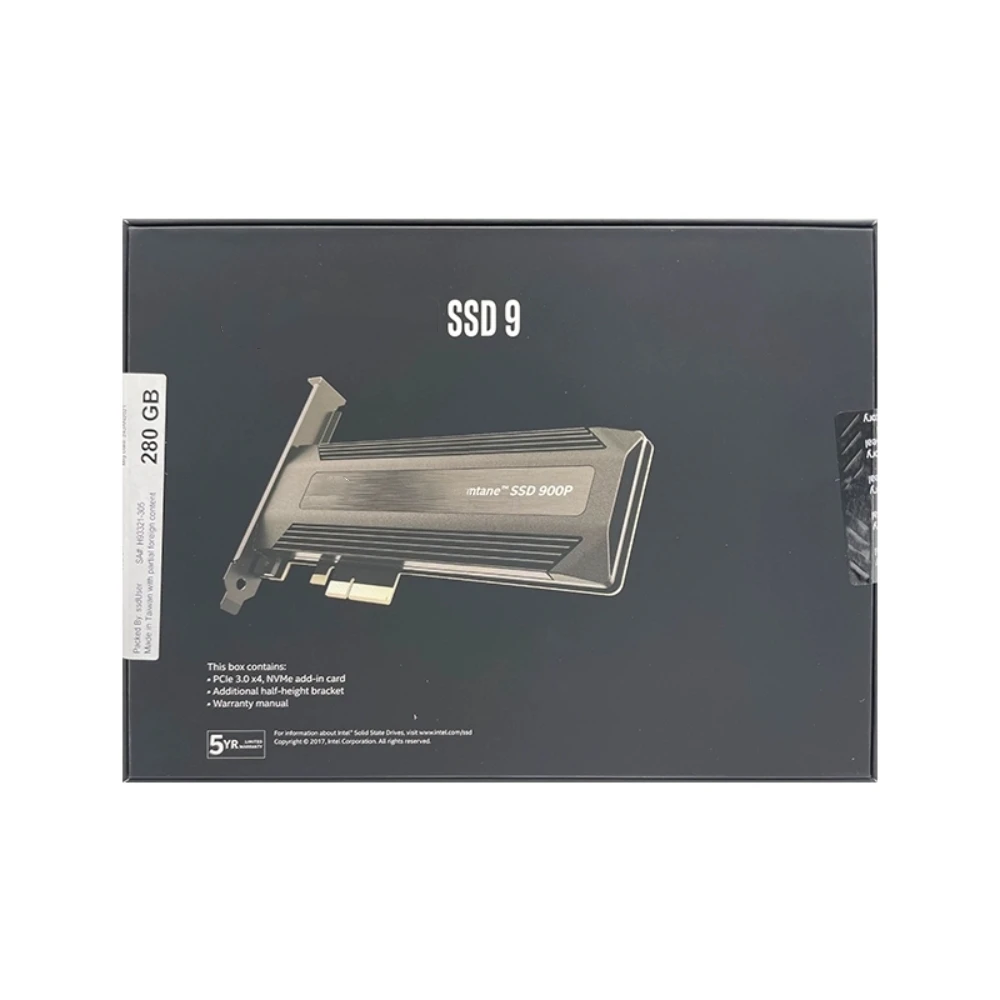 Original support Inter Optane 900p 280G PCI-E AIC HHHL Plug-in NVME solid State SSD