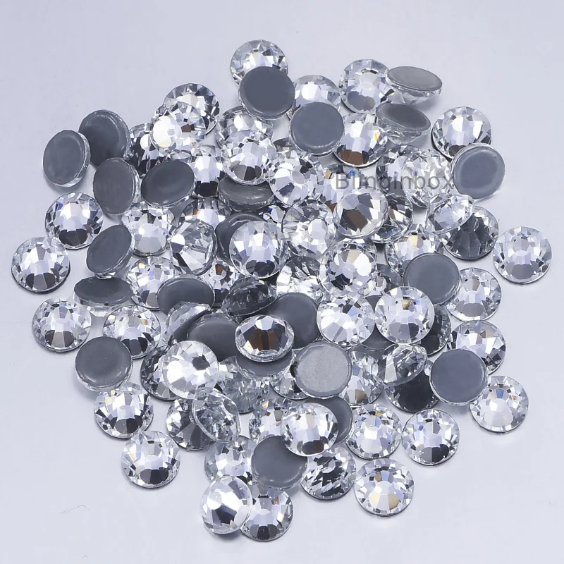 Blingbox SS3-SS34 Hotfix Rhinestones High Quality Glass Crystal Glitter Iron On Rhinestones for Fabric Garment Cтразы strass 5
