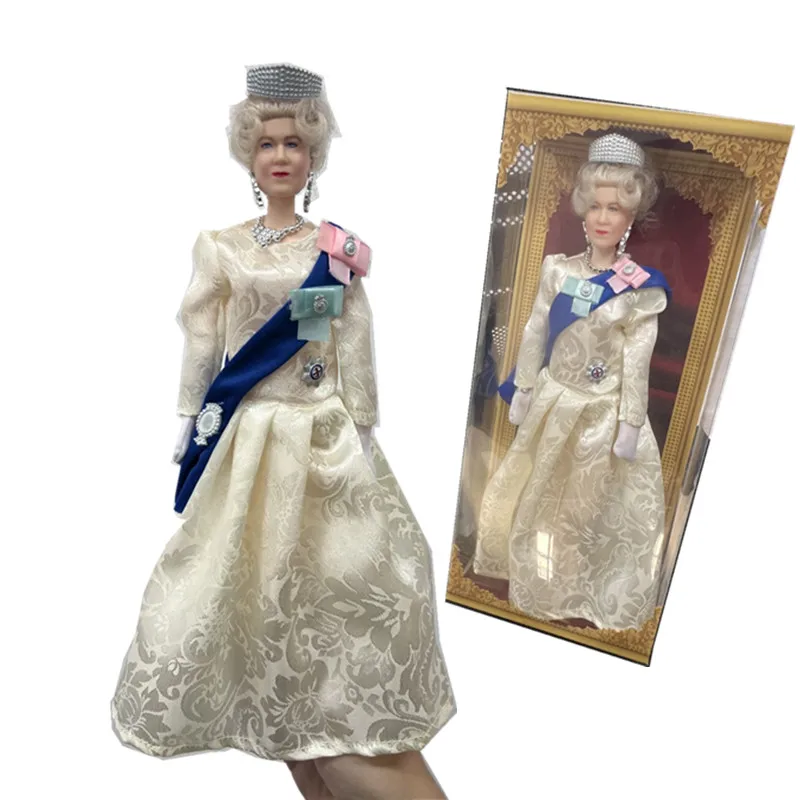 

Женская игрушечная фигурка Элизабет II, памятное декоративное украшение, кавайная статуя, экшн-фигурки, куклы, игрушки для коллекционеров