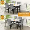 Dining Table Set for 4,Kitchen Table and Chairs Set of 4,Upholstered Velvet Chairs,Dining Room Table Set for Kitchen Dining Room 6