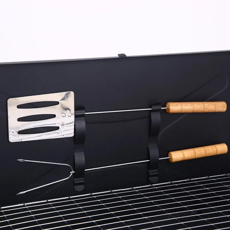 Household Outdoor Portable Box Type BBQ Stove Folding Barbecue Oven Barbecue Grill With Barbecue Tool 6