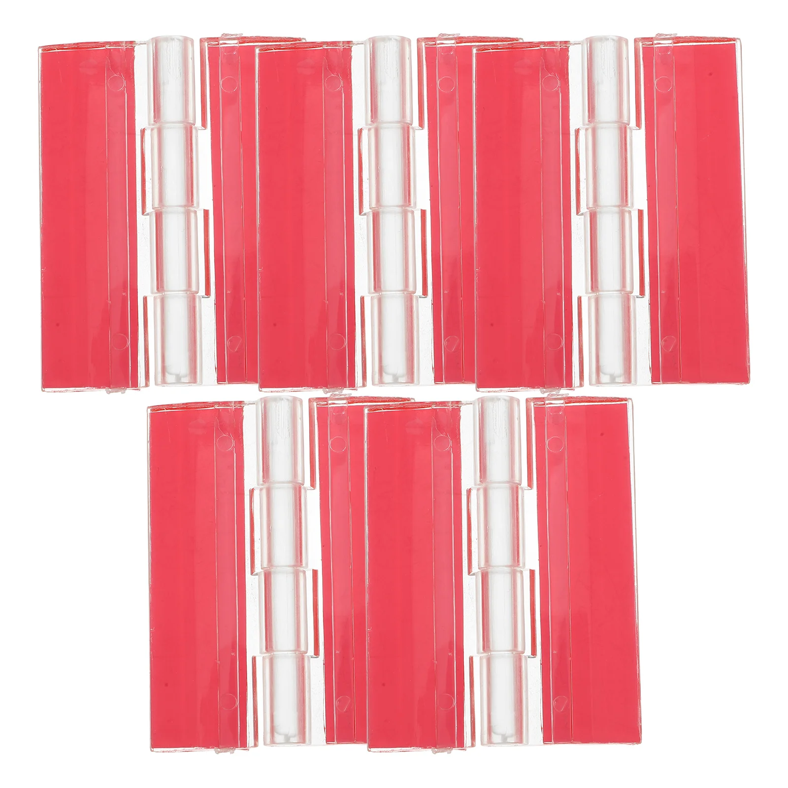 5 Pcs Transparent Hinges for Crafts Stainless Self-adhesive Folding Cabinet Door Acrylic