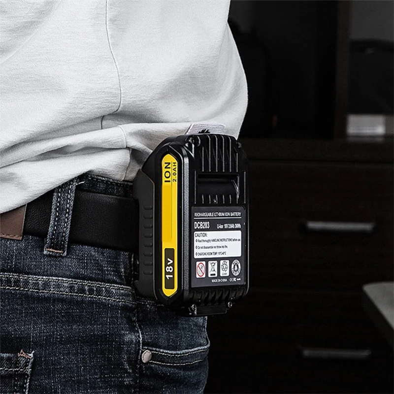 Dewalt용 배터리 거치대, 벽 마운트 디스플레이, 행어 독 차고 정리정돈, 블랙, 18V -60V, 10 팩