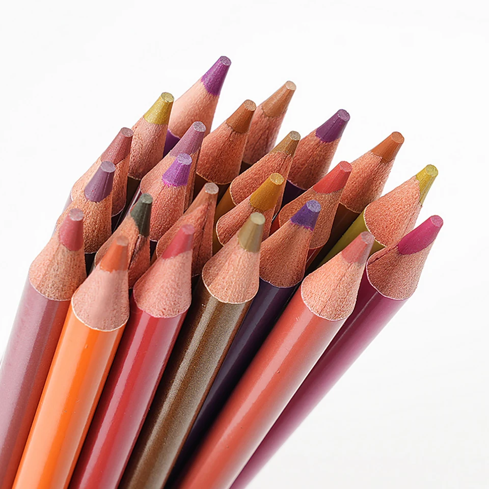 12 Matite Colorate Metalliche - Set Di Matite In Legno Per Adulti E Bambini - Per Disegno, Scuola E Schizzi