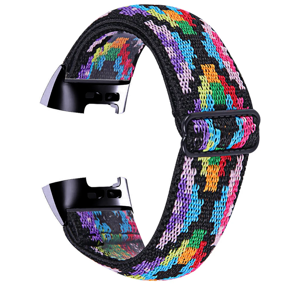 Essidi Elastic Band For Fitbit Charge 5 4 3 2 Sports Fabric Bracelet Strap Loop For Fitbit Charge 3 4 SE Watch Wrist Band Correa 