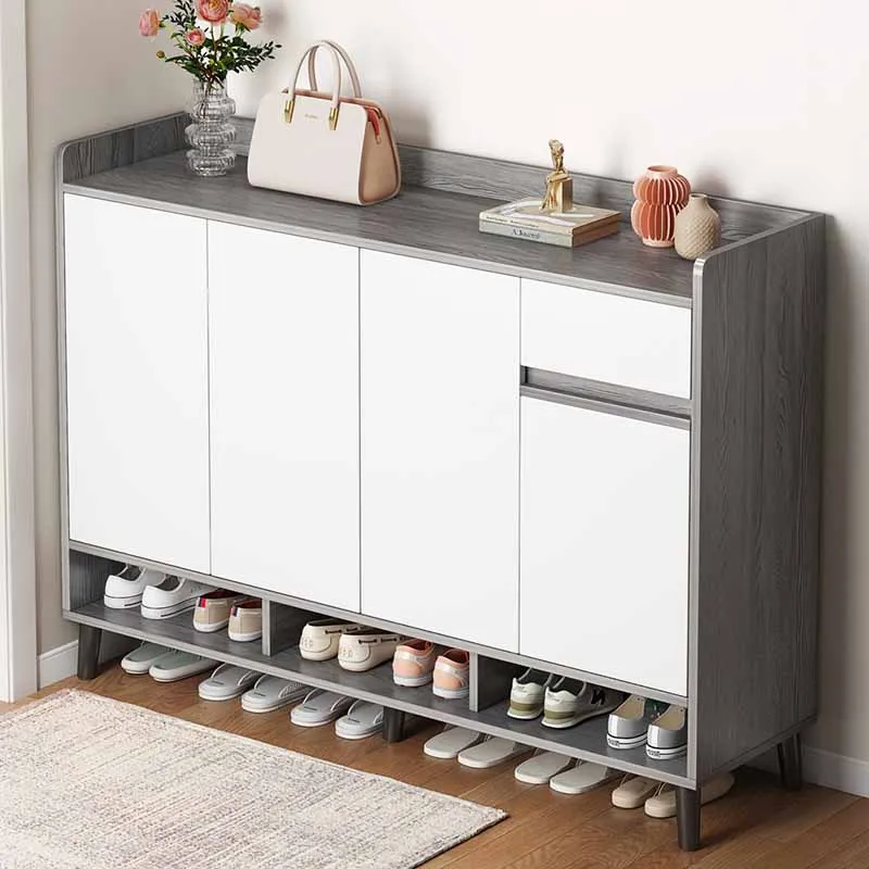 

Free Shipping Modern Vertical Shoe Cabinets Nordic Wooden Storage Hallway Shoe Rack Shelf Narrow Szafki Na Buty Hall Furniture