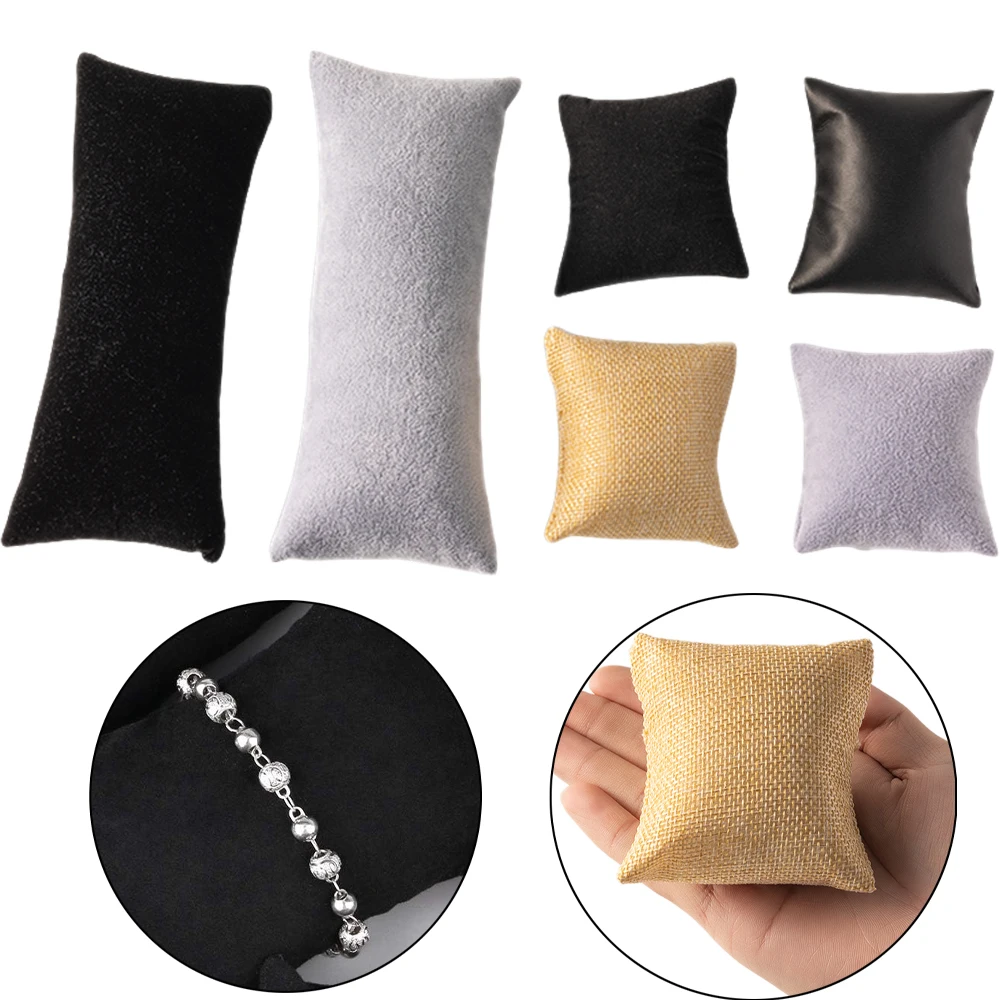 Samt Schmuck Kissen Ständer Halter Organizer Armband Fall Verpackung Für Armbanduhr Halter Schmuck Display Fotografie Kissen