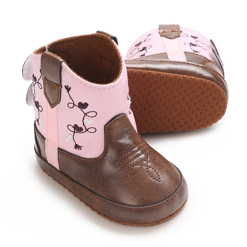 Retro Embroidered Baby Boots 3
