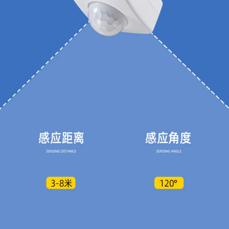 รูปสินค้า เซ็นเซอร์ตรวจจับการเคลื่อนไหว PIR แบบอัตโนมัติ หมุนได้ 180 องศา