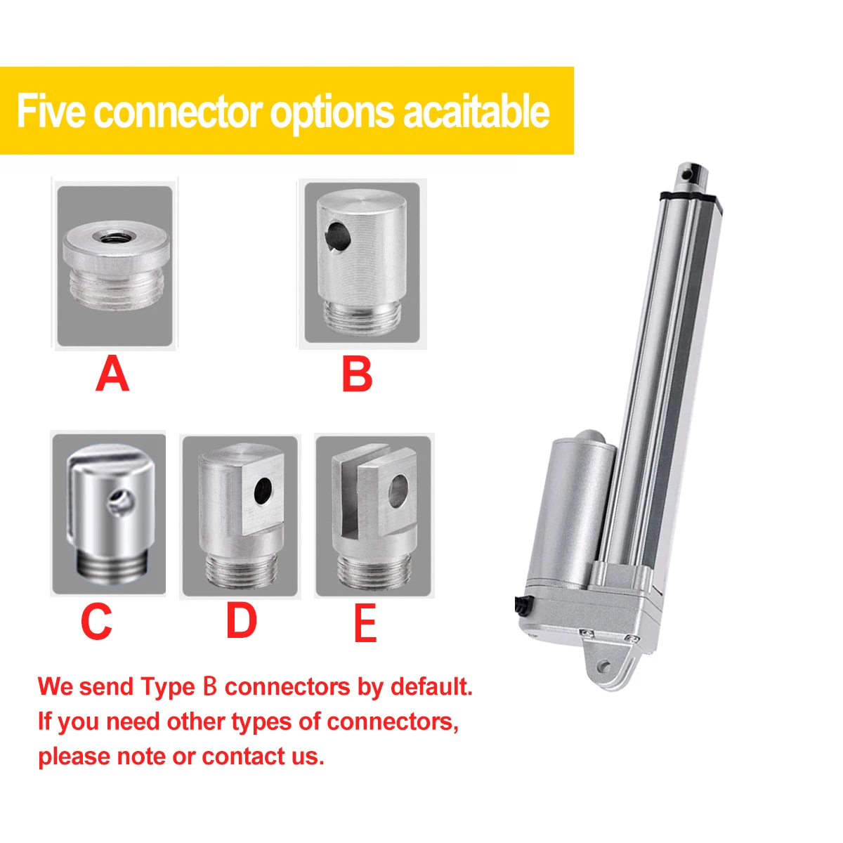 12V IP65 방수 3000N 선형 액추에이터 150mm 400mm 550mm 850mm 1000mm 스트로크 태양 추적기 자동화 모터 150mm/s