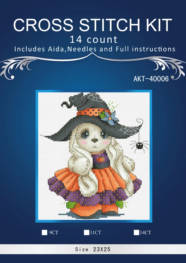 Cross Stitch,Animal of rabbit,Needlework,DIY,cross-stitch kits,embroidery kits, 14ct 16ct 18ct. rabbit kits 2