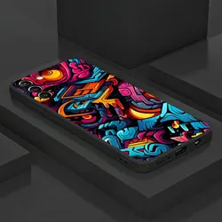 Colorful Lines Graffiti Soft Shell Phone Case - GalaxyNote10Plus (UUAZA06)
