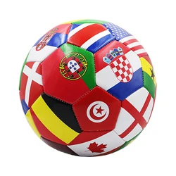 Flag Design Soccer Ball - Official Size 5, Enhanced Durability for Outdoor Matches and Team Training (Flag football)