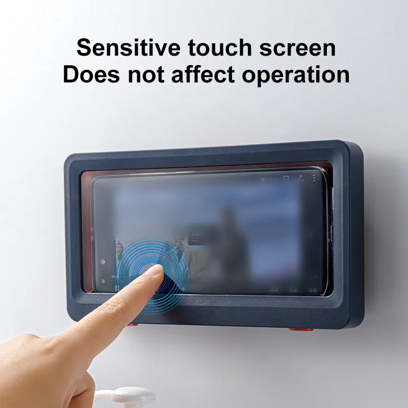 Waterproof Mobile Phone Box Wall Hanging Touch Screen Support Bathroom Sealing Protective Cover |