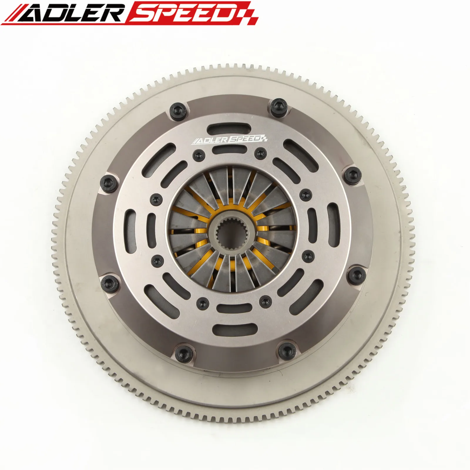ADLERSPEED 185mm 스프링 클러치 트윈 디스크 키트 & 플라이휠 (1997-2005 아우디 A4 A4 콰트로 (1.8L DOHC 4기통 터보; B5, B6) 용)