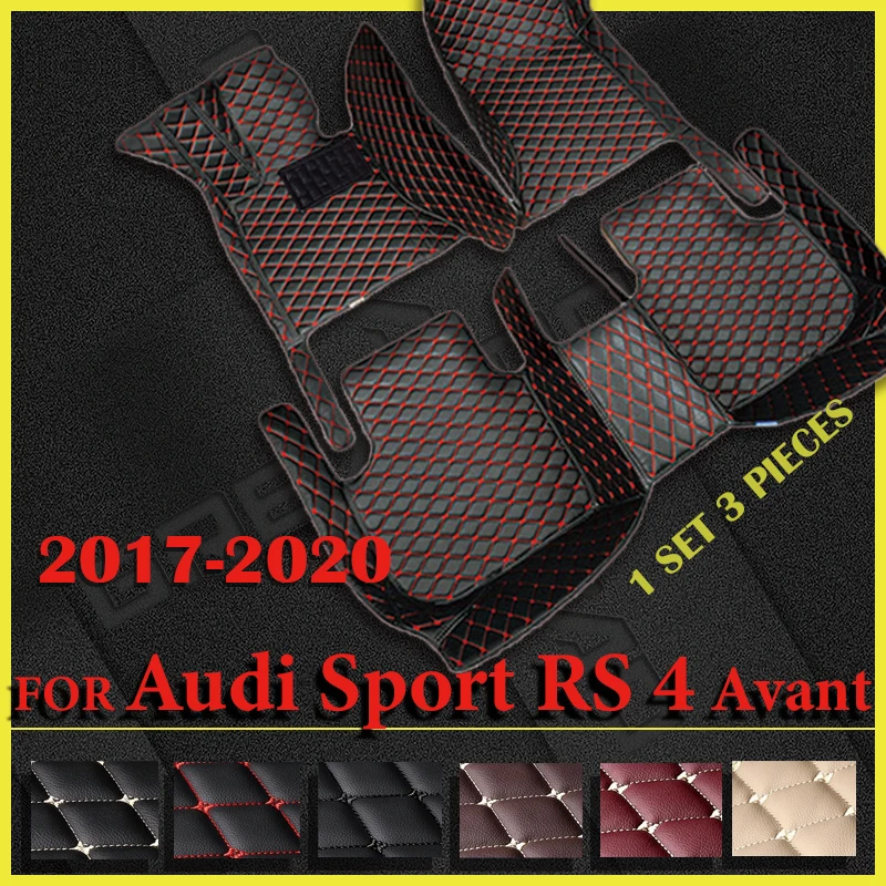 

Car Floor Mats For Audi Sport RS 4 Avant 2017 2018 2019 2020 Custom Auto Foot Pads Automobile Carpet Cover Interior Accessories