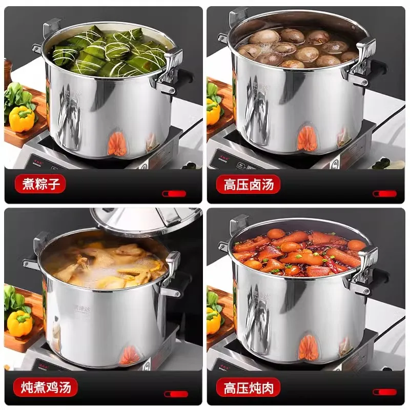 Commercial Stainless Steel Pressure Cooker – Large Capacity, Gas/Induction 2