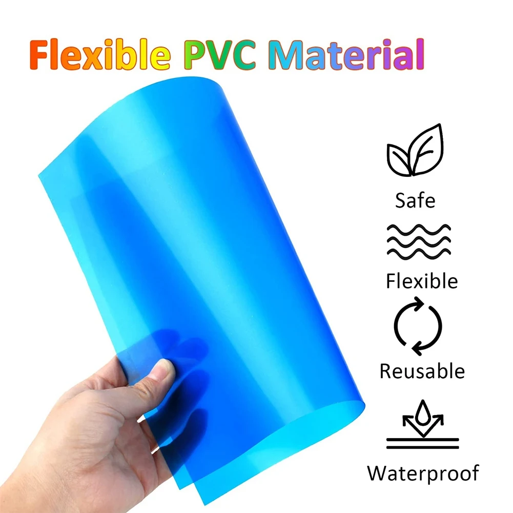 Pack of 6 Colour Films Gel, Transparent Coloured Film, Heat Resistant for Lamps, Coloured Filter (30 x 21 cm) 4