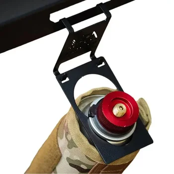 Gas Tank Hanger Hook, Gas Canister Hanging Hook, Gas Tank Accessory, Outdoor Camping Tool for Camping Table iron Hanger Clip 1