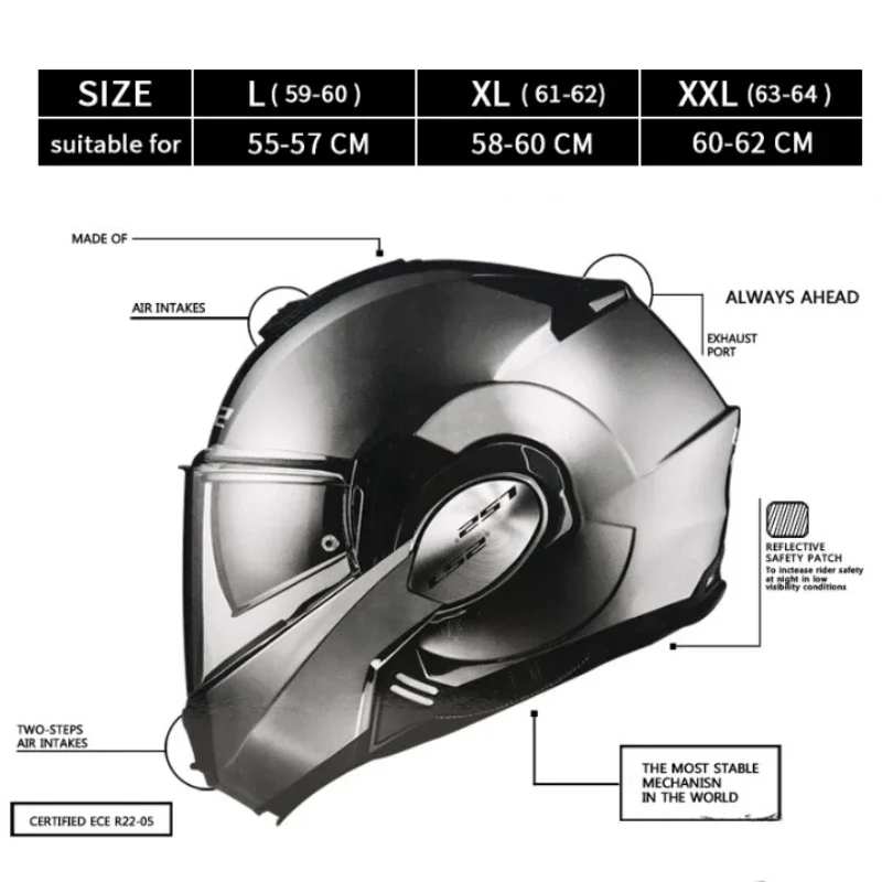 LS2 FF399 ���� ���, �輭�� ���� ������� ���, ���� ���� DOT ������� Ǯ ���, Casco De Moto Ece ����