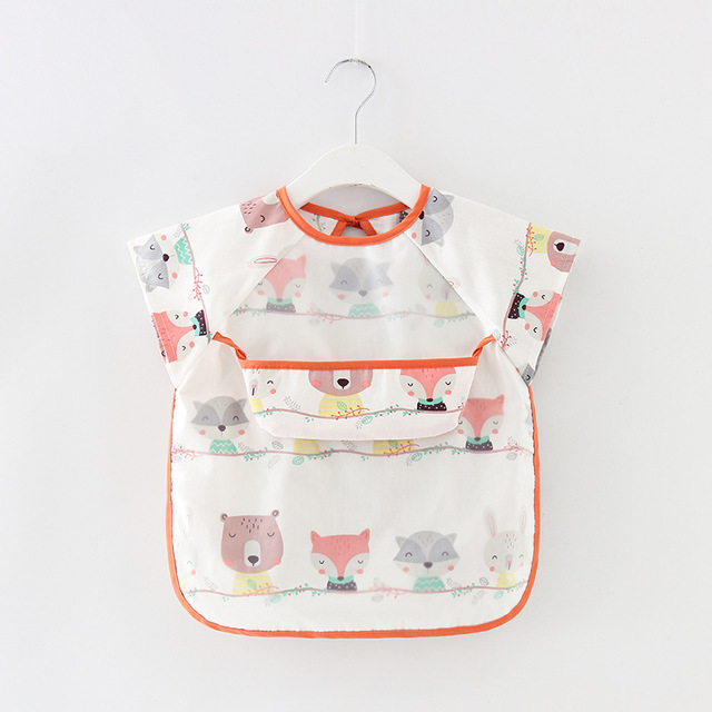 Baby Bibs EVA Waterproof Lunch Feeding Bibs Baby Cartoon Feeding Cloth Children Baby Apron Babador Bandana Summer