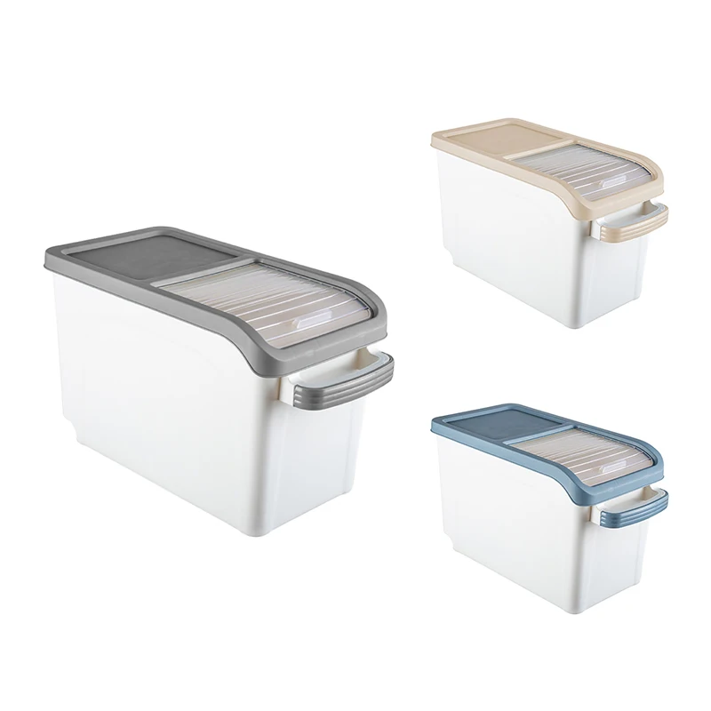 

BEAU-15Kg Rice Storage Box Grain Cereal Dispenser Flip Lid Food Organizer Container Rice Container Portable Organizer