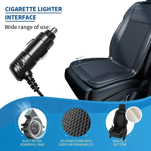 For Model Y 2017-2024 & Model 3 2017-2023 Cooling Car Seat Cushion,Front Seat Cover Summer Hair Dryer Cooling Accessories 2