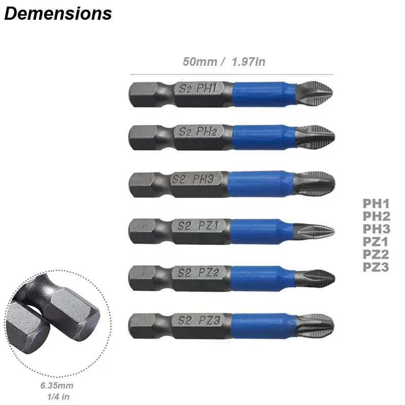 Magnetic Anti-Slip Screwdriver Bit Set
