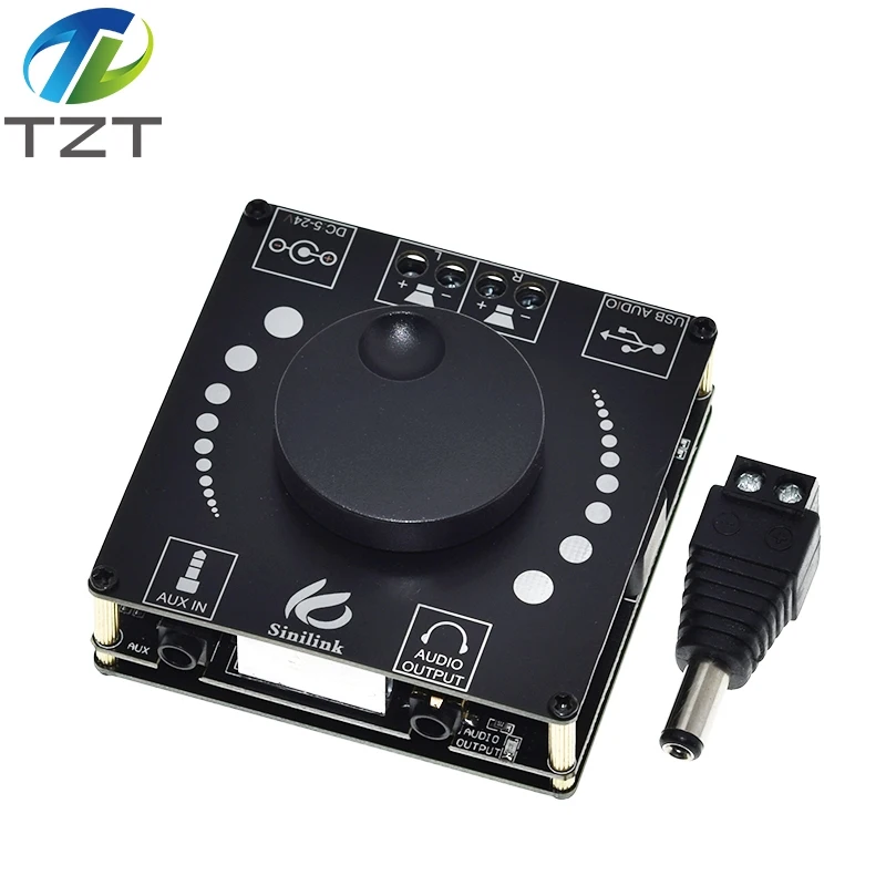 Amplificatore AP50L Bluetooth 5.0: Scheda Audio Digitale 50Wx2 Stereo, Alimentazione 12V/24V AUX - Foto 4