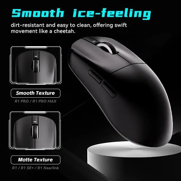VXE 드래곤플라이 R1 SE+ 무선 게이밍 마우스 PAW3395 SE 센서 2k 폴링, 70시간 배터리 수명, 트리플 모드 2.4G/블루투스/유선
