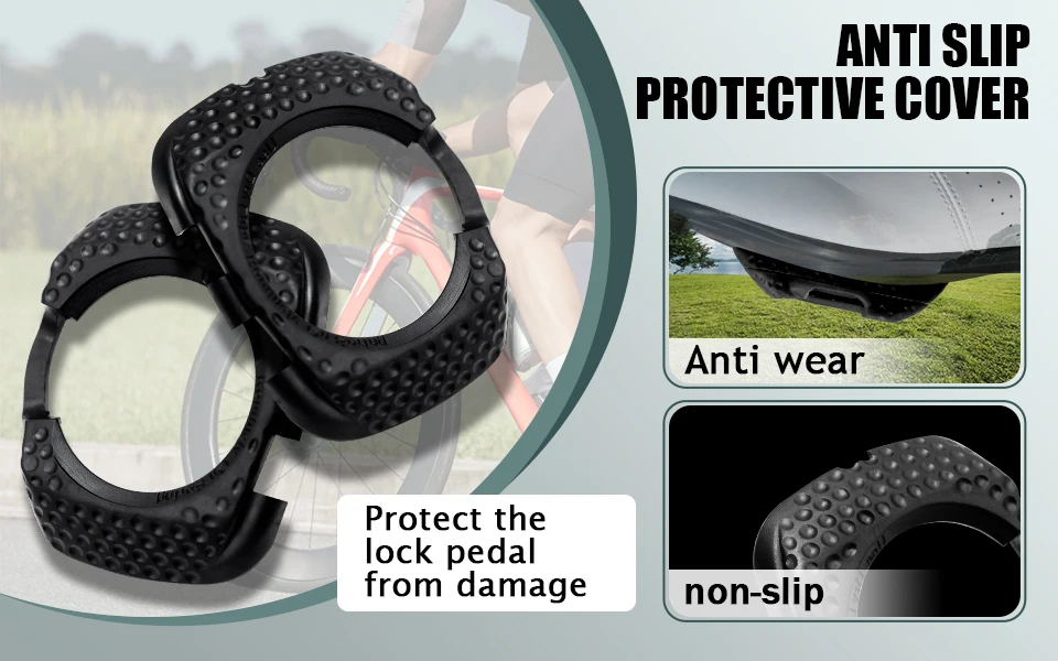Quick Release Radfahren Schuhe Stollen Selbstsichernde Fahrrad Pedal Aerodynamische Anti-slip Schutzhülle Für WAHOO SpeedPlay Null – Detail 4