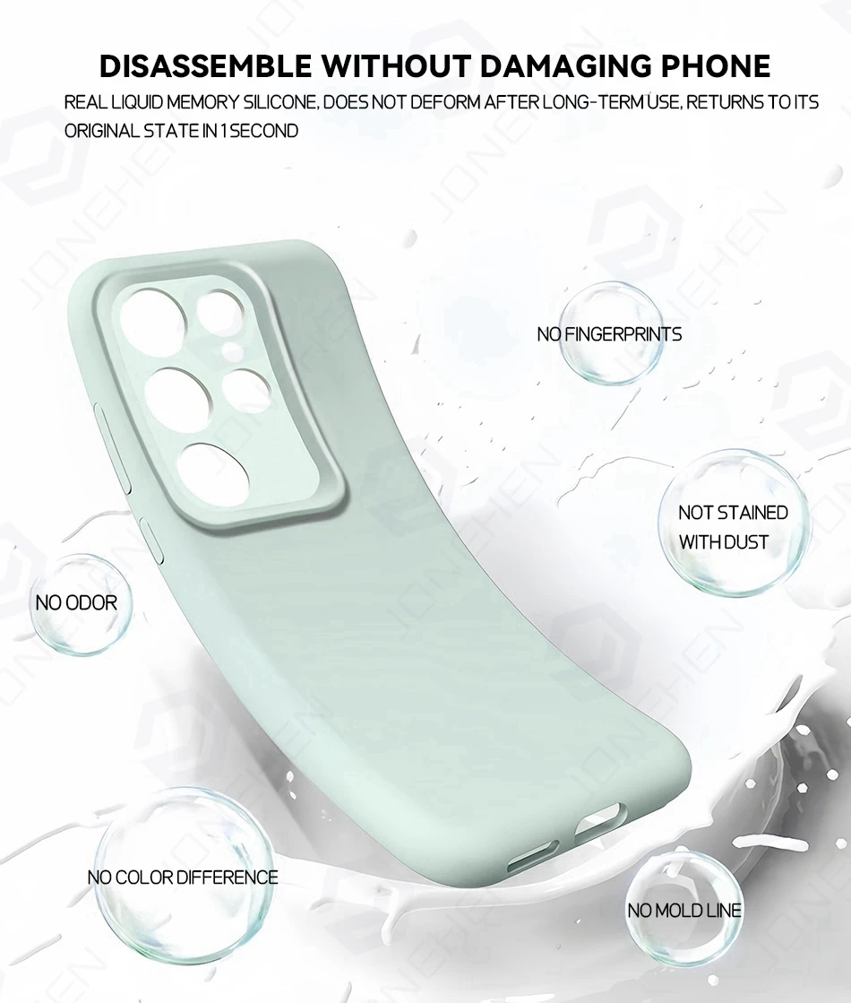 Original Liquid Silicone For Magsafe Magnetic Case For Samsung Galaxy S25 S24 S23 Ultra S22 Plus Len Protection Shockproof Cover 5