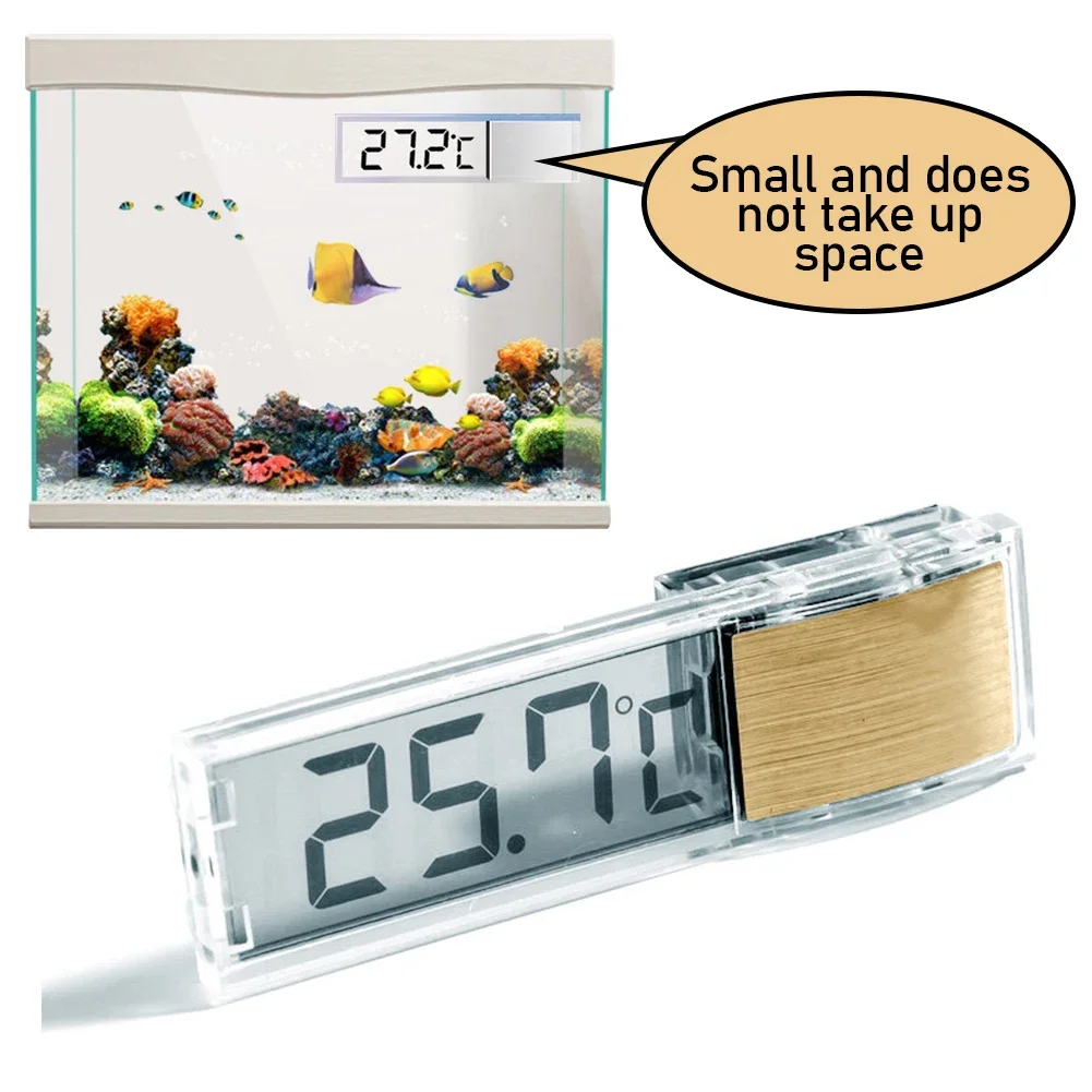 Elektronische Aquarium Temperatur Wasserdicht Aquarium Thermometer 3D Digital LCD Fisch Schildkröte Temp Aquarium Steuerung Zubehör – Detail 2