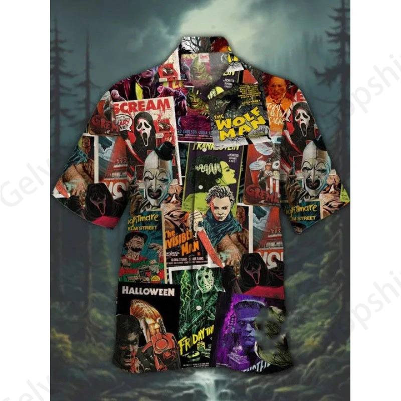 Hawaiian Shirt Halloween Chucky 3d Print For Men Women