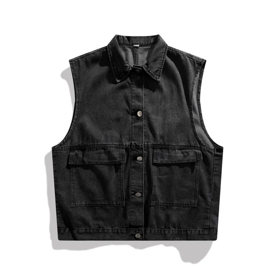 Men's Stylish Loose Denim Vest Jacket