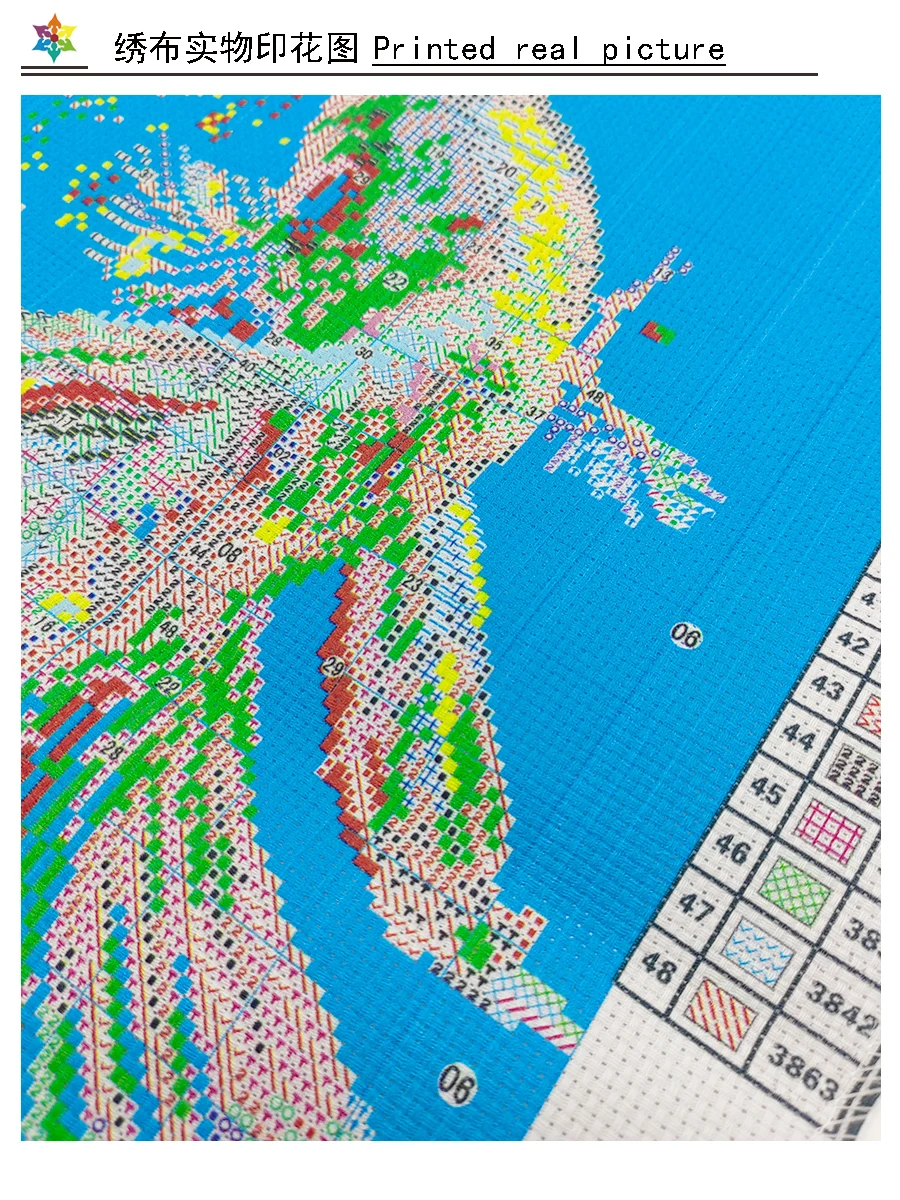Cross Stitch Kit Cross Stitch Tools Koi Cross Stitch DIY Embroidery Kit 11CT 9CT Living Room Vertical Decorative Painting New Popular Printed Needlework Pack Set