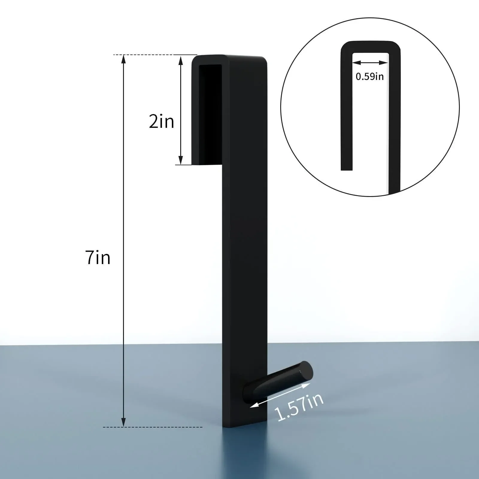 Description Picture 4 of itemAcrylic Bathroom Shower Door Hook Over Glass Door Shower Towel Rack Punch-Free Bathroom Bathrobe Hanger Transparent Towel Hooks